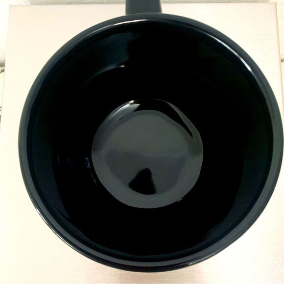 ORACLE Ceramic Black Mug for Soup Coffee or Tea. Large Capacity - Picture 5 of 6